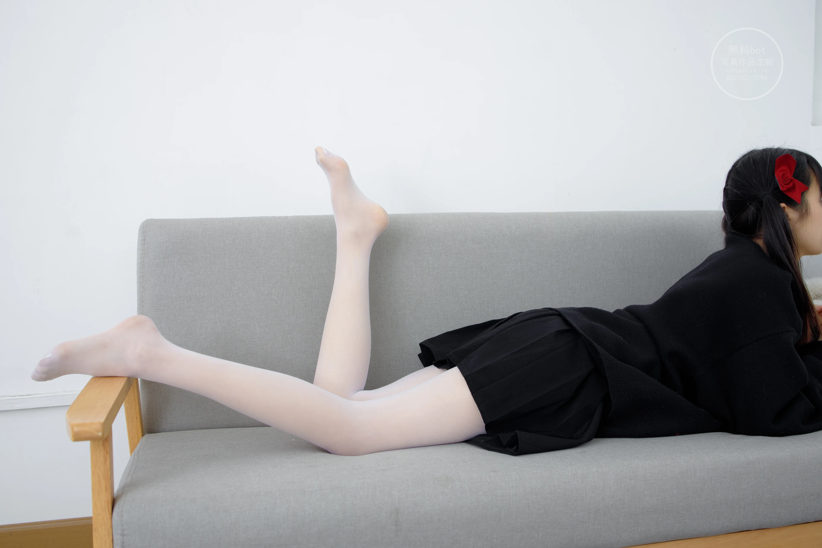 森萝财团 有料 NO.020 小奶糕Milky 双马尾美少女的白丝美腿 [86P]插图5